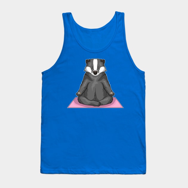 Badger Fitness Yoga Meditation Tank Top by Markus Schnabel